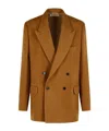 Dries Van Noten Bishop Brown Wool Jacket In Brown