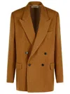 Dries Van Noten 'bishop' Brown Wool Jacket In Brown