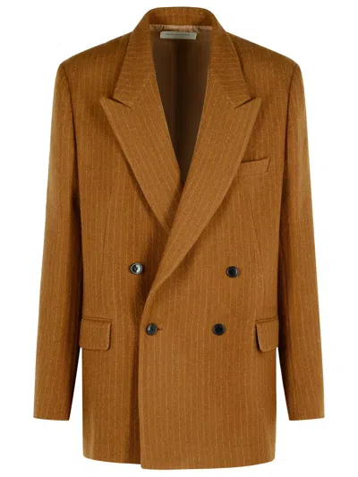 DRIES VAN NOTEN DRIES VAN NOTEN 'BISHOP' BROWN WOOL JACKET MEN