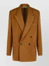 Dries Van Noten Bishop Brown Wool Jacket In Brown