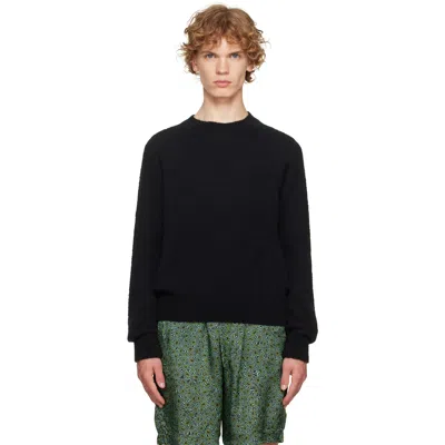 Dries Van Noten Black Alpaca Sweater