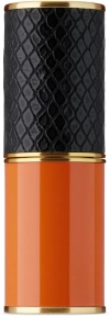 Dries Van Noten Refillable Lipstick Case In Pu Black + Orange