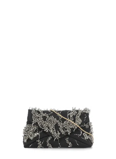 Dries Van Noten Black Beaded Shoulder Bag