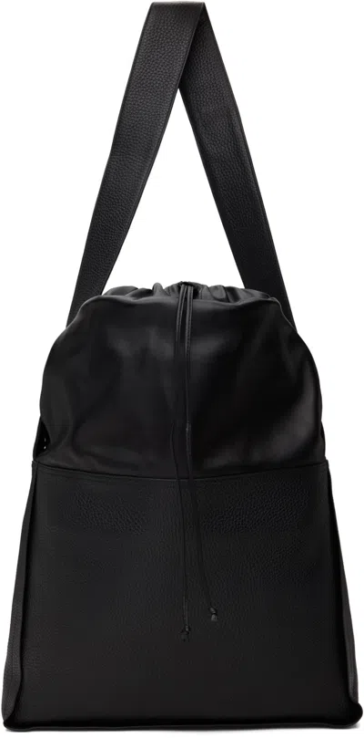 Dries Van Noten Black Bucket Crossbody Bag In Black 900