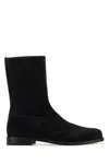 DRIES VAN NOTEN DRIES VAN NOTEN BLACK CALFHAIR ANKLE BOOTS