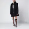 Dries Van Noten Structured White Jacket With High Shoulder Pads And Elegant Collar In Black