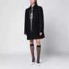 Dries Van Noten Structured White Jacket With High Shoulder Pads And Elegant Collar In Black