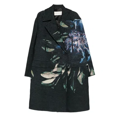 DRIES VAN NOTEN DRIES VAN NOTEN BLACK COATS - DOUBLE BREASTED COATS MEN