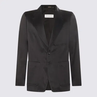 Dries Van Noten Black Cotton Blend Blazer