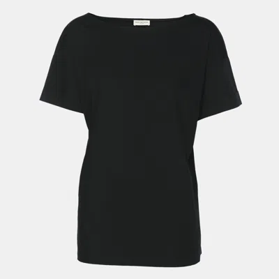 Dries Van Noten Black Cotton Crew Neck T-shirt