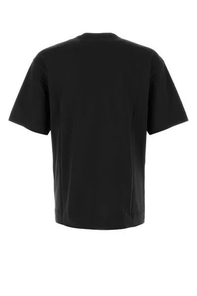 Dries Van Noten Black Cotton Heli T-shirt
