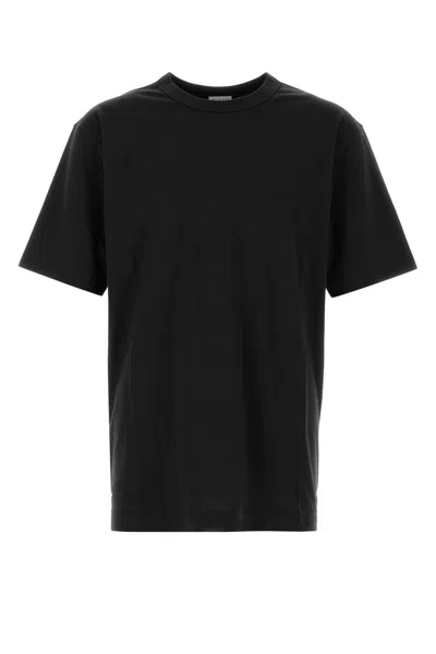 DRIES VAN NOTEN BLACK COTTON HERR OVERSIZE T-SHIRT