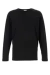 Dries Van Noten Hubbot Long-sleeved Crewneck T-shirt In Black