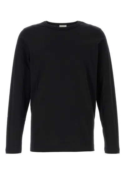 DRIES VAN NOTEN BLACK COTTON HUBBOT T-SHIRT