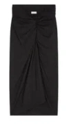 Dries Van Noten Black Wool Blend Pencil Skirt