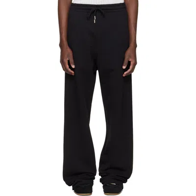 Dries Van Noten Black Cotton Sweatpants