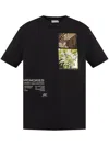Dries Van Noten Crew Neck Graphic Print T-shirt In Black