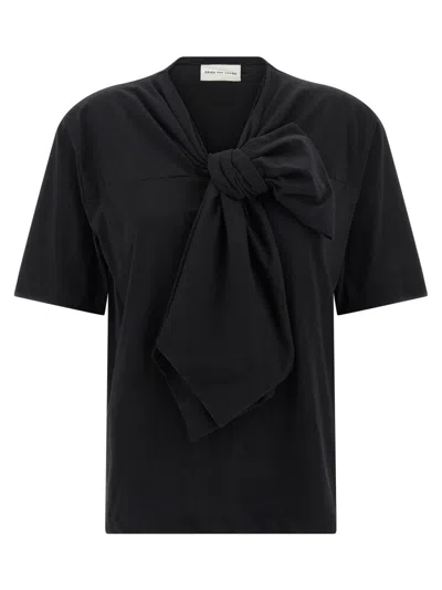 Dries Van Noten Black Cotton T-shirt
