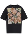 Dries Van Noten Black Crewneck T-shirt In Black