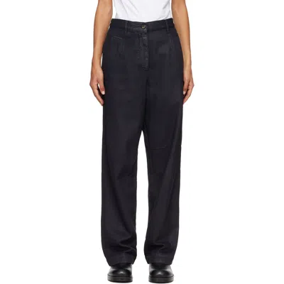 Dries Van Noten Black Darted Jeans In 900 Black
