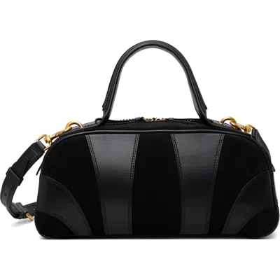 Dries Van Noten Black East West Bowling Bag In 900 Black