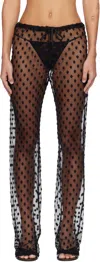 Dries Van Noten Black Elasticated Trousers In Black