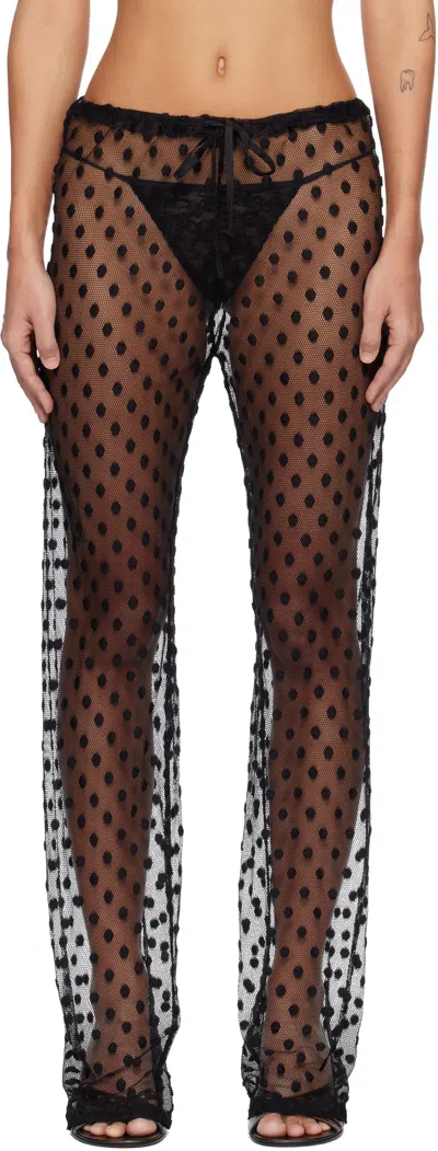 Dries Van Noten Black Elasticated Trousers