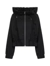 Dries Van Noten Black Heavyweight Jersey Zip-up Cocoon Blouson In Black
