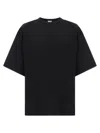 Dries Van Noten Oversized Black Cotton T-shirt In Black