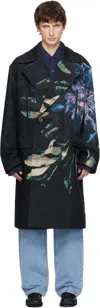 Dries Van Noten Embroidery Polyester Blend Coat In Multi
