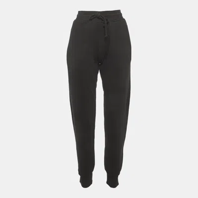 Pre-owned Dries Van Noten Black Jersey Sweat Pants L