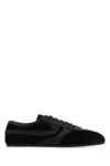 Dries Van Noten Black Lace Up Sneakers In Black