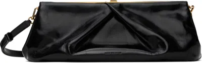 Dries Van Noten Black Large Leather Clutch In 900 Black