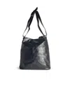 Dries Van Noten Soft Leather Shoulder Bag With Adjustable Strap In Black