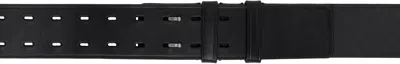Dries Van Noten Black Leather Belt In 900 Black