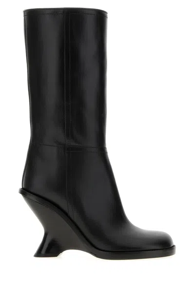 DRIES VAN NOTEN DRIES VAN NOTEN BLACK LEATHER BOOTS