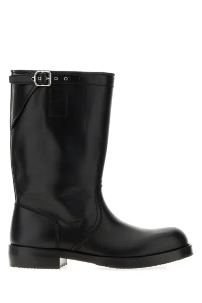 DRIES VAN NOTEN DRIES VAN NOTEN BLACK LEATHER BOOTS