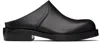 Dries Van Noten Black Leather Clogs In Black