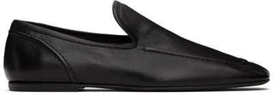 Dries Van Noten Black Leather Loafers