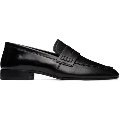 Dries Van Noten Black Leather Loafers