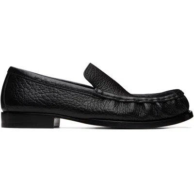 Dries Van Noten Black Leather Loafers