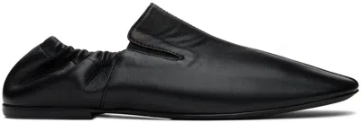 Dries Van Noten Black Leather Loafers In 900 Black