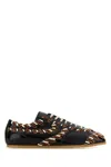 Dries Van Noten Stylish Low-top Leather Sneakers Featuring Embellishments In Black