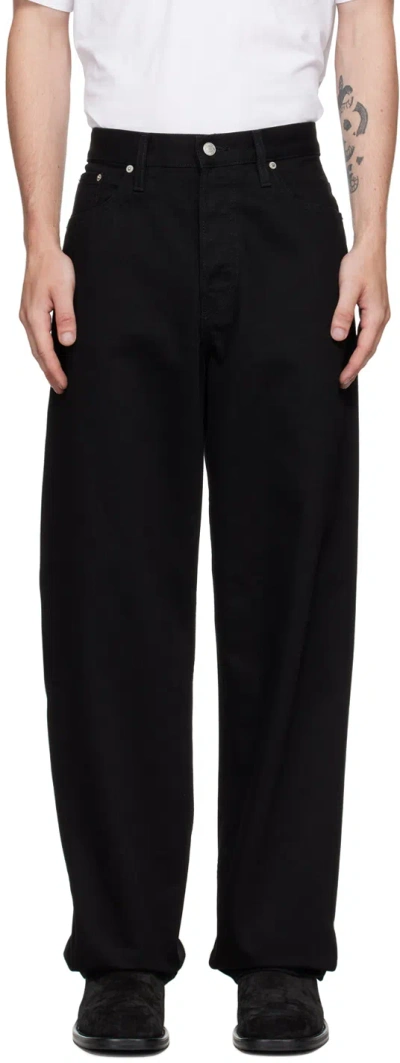 Dries Van Noten Black Loose-fit Jeans In 900 Black