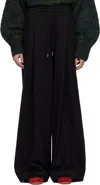 Dries Van Noten Black Loose Sweatpants In Black