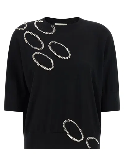 Dries Van Noten Black Merino Wool Women's Cardigan