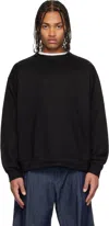 Dries Van Noten Black Oversized Sweatshirt In Black