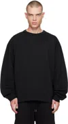 Dries Van Noten Black Oversized Sweatshirt In 900 Black