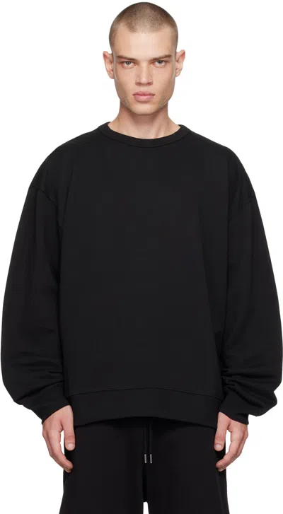 Dries Van Noten Black Oversized Sweatshirt In 900 Black
