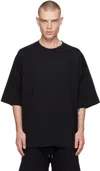 Dries Van Noten Men Black Cotton Jersey Oversized T-shirt In Black 900